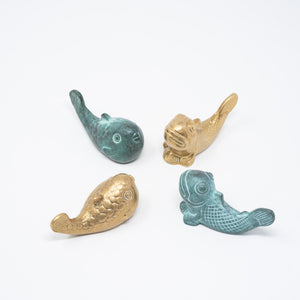 Brass Paperweight Pufferfish - GINGADO-Art & Collectibles-GINGADO-santoku nyc