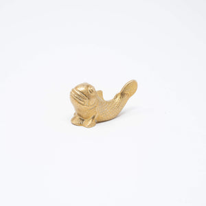 Brass Paperweight Mudskipper - GINGADO-Art & Collectibles-GINGADO-Gold-santoku nyc