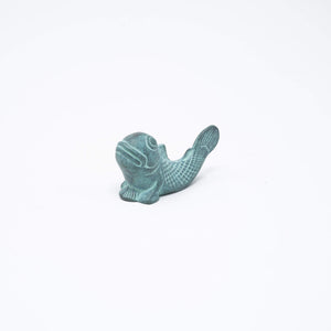 Brass Paperweight Mudskipper - GINGADO-Art & Collectibles-GINGADO-Grayish Green-santoku nyc