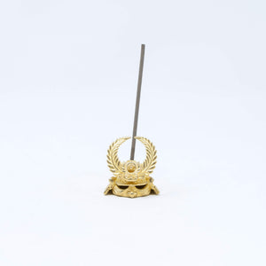 Brass Incense Stick Holder with Tray 'Tokugawa' - GINGADO-Home & Wellness-GINGADO-santoku nyc