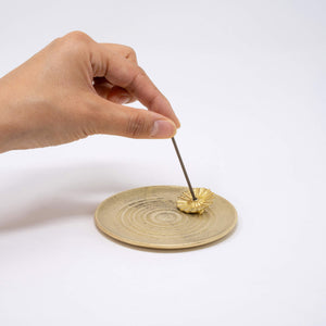 Brass Incense Stick Holder with Tray 'Umbrella' - GINGADO-Home & Wellness-GINGADO-santoku nyc