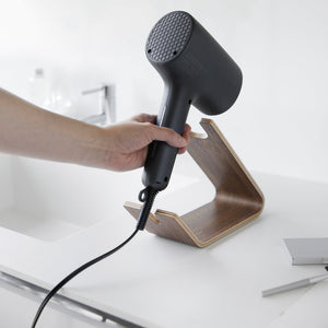 Hair Dryer and Iron Stand, Wood - Yamazaki Home-Hair Care-Yamazaki Home-SANTOKU NYC
