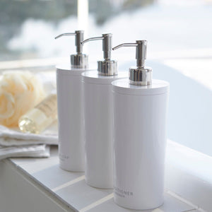 Round Dispenser Bundle: Shampoo, Conditioner, and Body Soap-Shower Dispenser-Yamazaki Home-santoku nyc