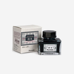 ink-cafe™️ MEIJI NO IRO Glass Pen Ink 0.69 fl oz - Kuretake-Stationery-Kuretake-Kurogane-Iro-SANTOKU NYC