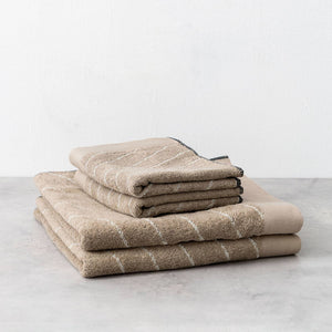 Japanese Washi Blend Quick-Dry Towel 'Karesansui' - Murakami Pile
