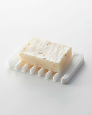 Silicone Self-Draining Soap Tray - Yamazaki Home-Soap Dish-Yamazaki Home-White-SANTOKU NYC