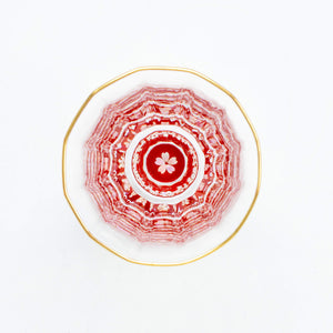 Kaleidoscope Abalone Sake Glass Amano Shikki sakura