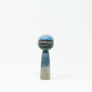 Kokeshi Doll - NUNOUS-Home decor-NUNOUS-Blue-santoku nyc