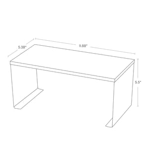 Steel & Wood Stackable Countertop Shelf Two Sizes - Yamazaki Home-Riser-Yamazaki Home-santoku nyc
