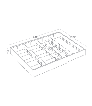 Large Expandable Cutlery Organizer - Yamazaki Home-Drawer Organizer-Yamazaki Home-SANTOKU NYC