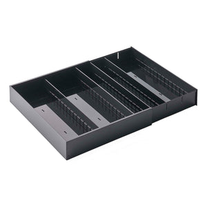 Large Expandable Cutlery Organizer - Yamazaki Home-Drawer Organizer-Yamazaki Home-Black-santoku nyc