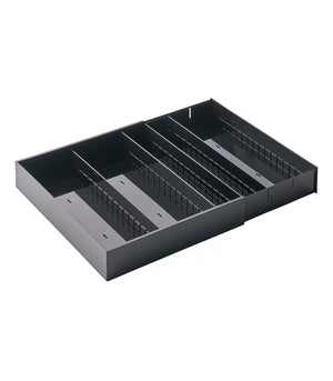Large Expandable Cutlery Organizer - Yamazaki Home-Drawer Organizer-Yamazaki Home-Black-SANTOKU NYC