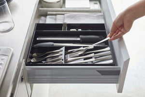Large Expandable Cutlery Organizer - Yamazaki Home-Drawer Organizer-Yamazaki Home-SANTOKU NYC