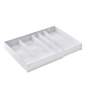 Large Expandable Cutlery Organizer - Yamazaki Home-Drawer Organizer-Yamazaki Home-White-santoku nyc