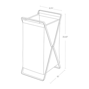Yamazaki Home Laundry Hamper Steel Size Dimensions