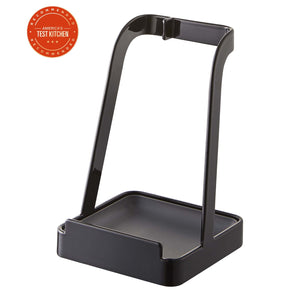 Lid & Ladle Stand - Steel-Stovetop-Yamazaki Home-Black-santoku nyc