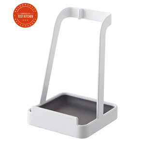 Lid & Ladle Stand - Steel-Stovetop-Yamazaki Home-White-santoku nyc