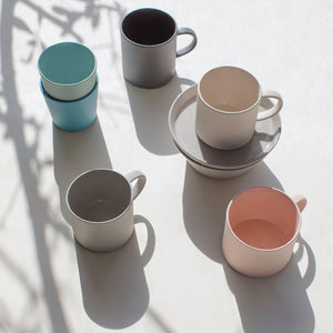 Stoneware Mug: Matte Ceramic Coffee Cup 8.45oz - MOHEIM-Mugs-MOHEIM-santoku nyc