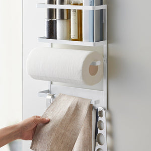 Magnetic Kitchen Organizer - Steel-Magnetic Organizer-Yamazaki Home-santoku nyc