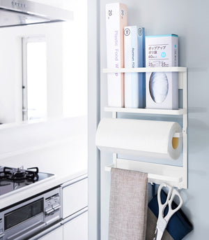 Magnetic Kitchen Organizer - Steel-Magnetic Organizer-Yamazaki Home-santoku nyc