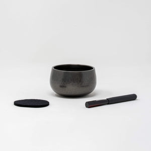 Tenyu Orin Japanese Singing Bowl – Shibuichi Silver Finish 2.98 in – KYUJO-Hand Bells-Kyujo-santoku nyc