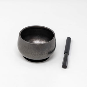 Tenyu Orin Japanese Singing Bowl – Shibuichi Silver Finish 2.98 in – KYUJO-Hand Bells-Kyujo-santoku nyc