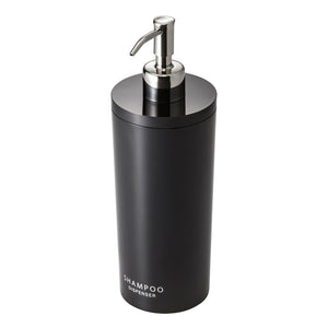 Round Shower Dispenser Three Styles-Shower Dispenser-Yamazaki Home-Shampoo-Black-santoku nyc