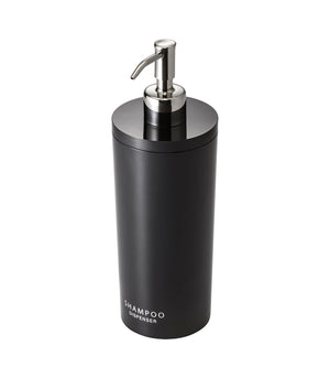 Round Shower Dispenser Three Styles-Shower Dispenser-Yamazaki Home-Shampoo-Black-santoku nyc