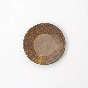 Microwave- and oven-safe Bizen three-legged plate - ONI BIZEN-Plates-santoku nyc