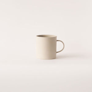 Stoneware Mug: Matte Ceramic Coffee Cup 11.16oz - MOHEIM-Mugs-MOHEIM-Sand White-santoku nyc