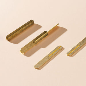 Ordi Brass Chopstick Rest Set of 2 - NAGAE+-Cutlery Rest-NAGAE+-santoku nyc