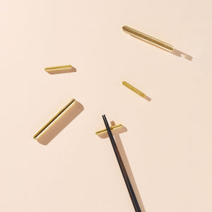 Ordi Brass Cutlery Rest Set of 2 - NAGAE+-Cutlery Rest-NAGAE+-santoku nyc