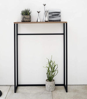 Narrow Entryway Console Table, Steel - Yamazaki Home-End + Side Tables-Yamazaki Home-SANTOKU NYC