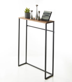 Narrow Entryway Console Table, Steel - Yamazaki Home-End + Side Tables-Yamazaki Home-SANTOKU NYC