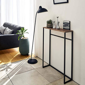 Narrow Entryway Console Table (32" H) - Steel-End + Side Tables-Yamazaki Home-santoku nyc