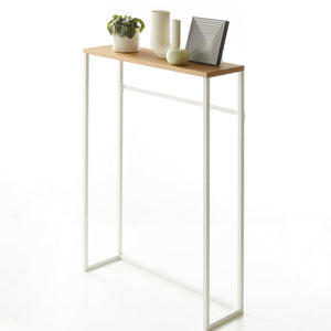 Narrow Entryway Console Table (32" H) - Steel-End + Side Tables-Yamazaki Home-santoku nyc