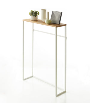 Narrow Entryway Console Table (32" H) - Steel-End + Side Tables-Yamazaki Home-santoku nyc