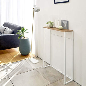 Narrow Entryway Console Table (32" H) - Steel-End + Side Tables-Yamazaki Home-santoku nyc