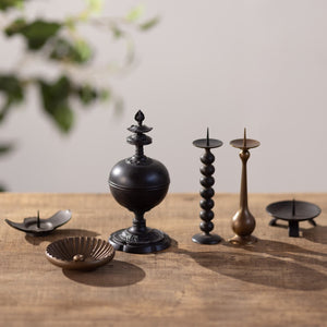 Brass Chrysanthemum Petal Incense Stick Holder - NOUSAKU-Incense Holder-NOUSAKU-santoku nyc