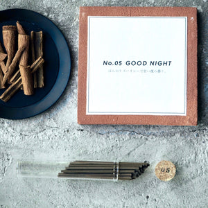Botanical Incense Sticks No. 05 'GOOD NIGHT' - Shokubutsu△Senkou-Incense-Shokubutsu△Senkou-santoku nyc