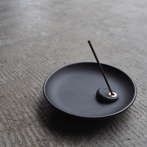 Botanical Incense Sticks Holder - Shokubutsu△Senkou-Incense Holder-Shokubutsu△Senkou-Ink Black-santoku nyc