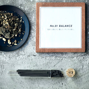 Botanical Incense Sticks No. 01 'BALANCE' - Shokubutsu△Senkou-Incense-Shokubutsu△Senkou-santoku nyc