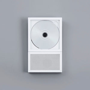 Portable Bluetooth CD Player with Built-in Speaker 'Cp2' - km5-Audio-km5-White-SANTOKU NYC