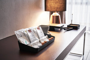 Angled Vanity Tray Two Sizes, Steel-Trays + Catchalls-Yamazaki Home-santoku nyc