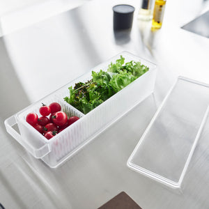 Refrigerator Colander With Lid & Divider - Yamazaki Home-Food Storage-Yamazaki Home-santoku nyc