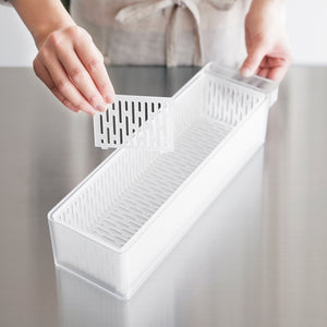 Refrigerator Colander With Lid & Divider - Yamazaki Home-Food Storage-Yamazaki Home-santoku nyc