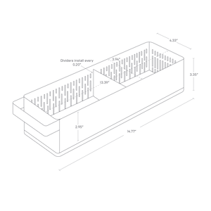 Refrigerator Colander With Lid & Divider - Yamazaki Home-Food Storage-Yamazaki Home-santoku nyc