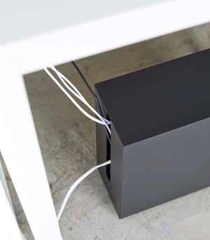 Rolling Cable Management Box, Steel - Yamazaki Home-Cable Management-Yamazaki Home-SANTOKU NYC