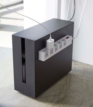 Rolling Cable Management Box, Steel - Yamazaki Home-Cable Management-Yamazaki Home-SANTOKU NYC