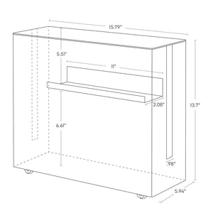 Tower Rolling Cable Management Box - Steel
